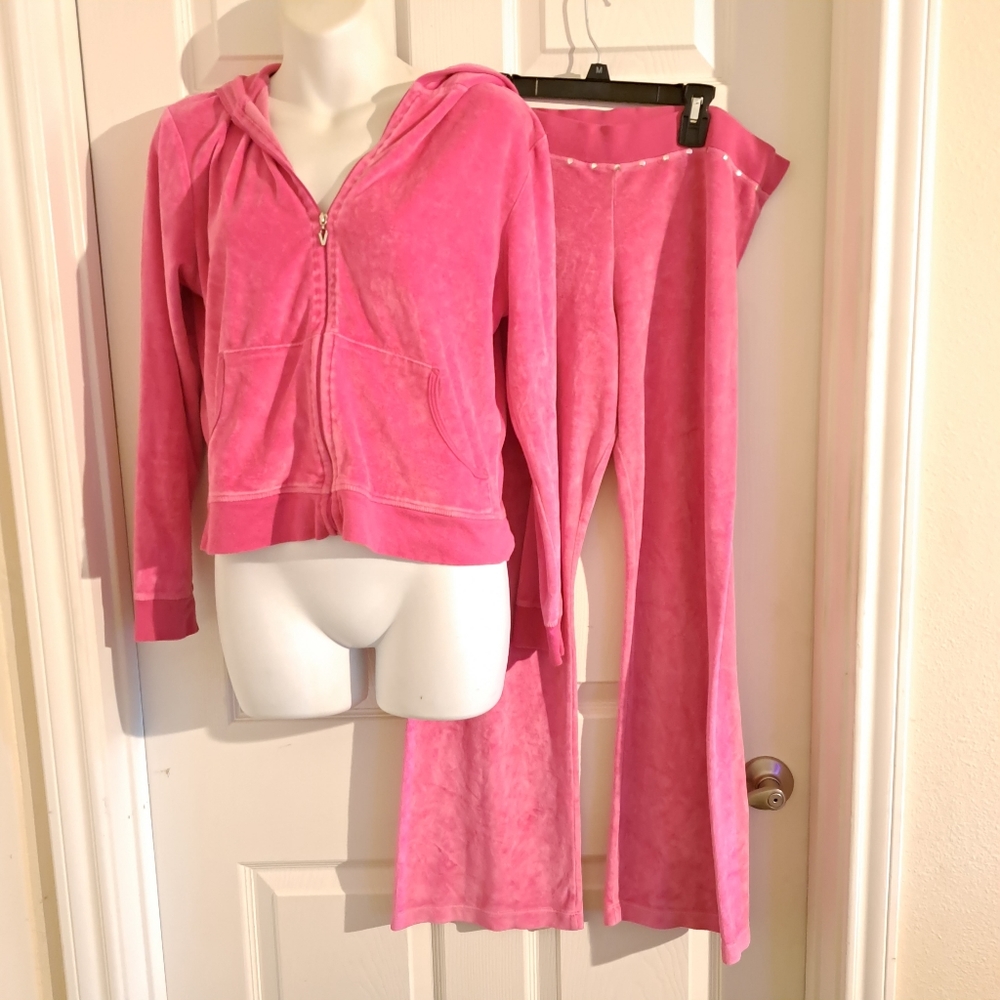 Vintage victorias secret pink velour set